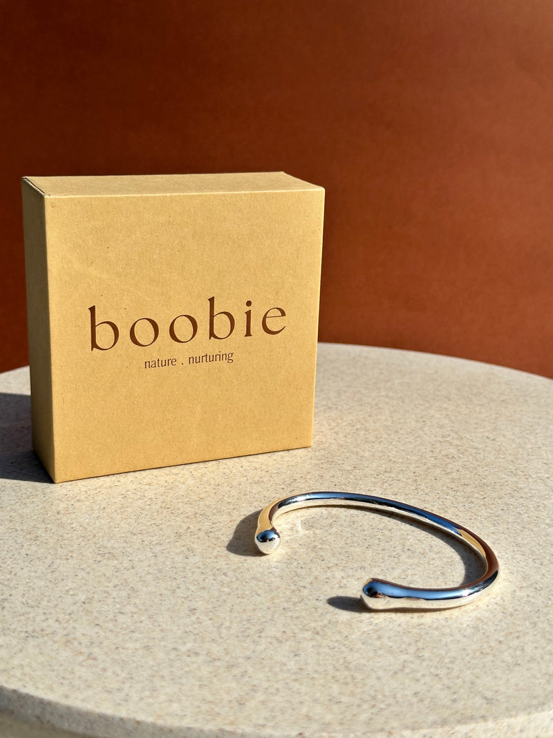 Boobie bracelet // sterling silver